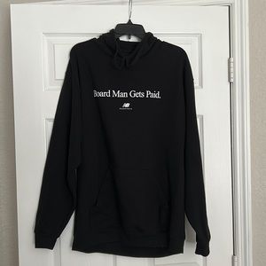 Mens black New Balance basketball hoodie size large